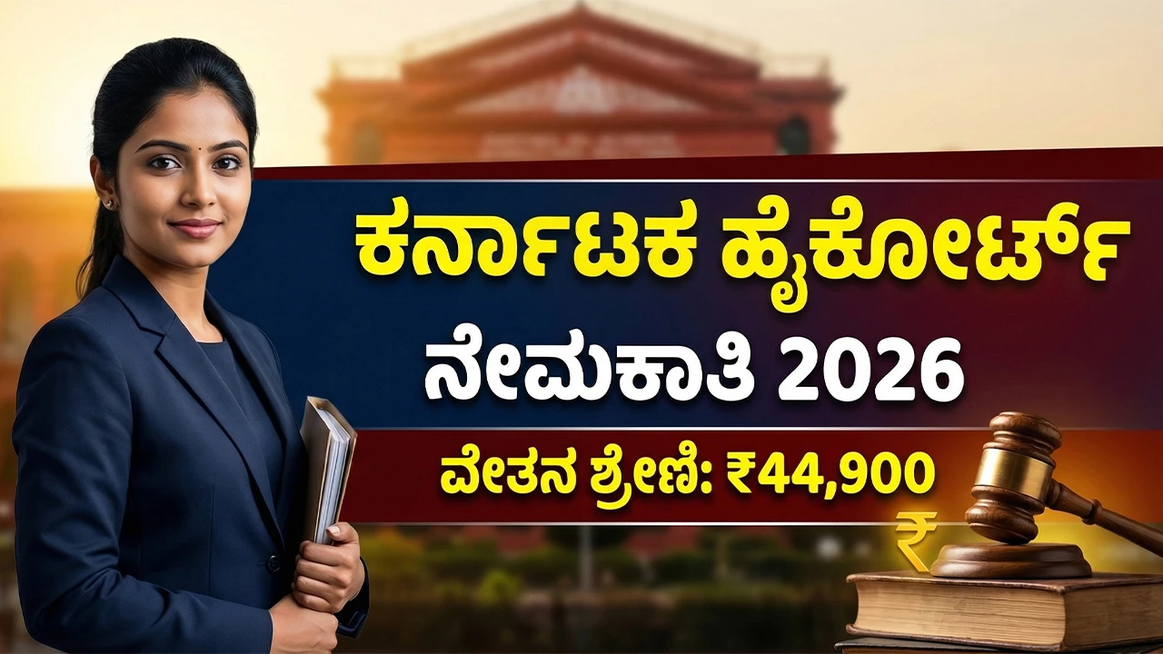 Karnataka High Court Notification 2026 Apply Online
